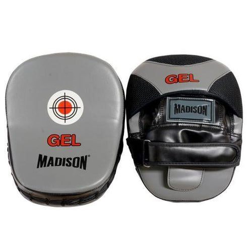 Madison GEL Focus Mitts - Grey Boxing - Sports Grade