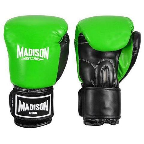 Madison Contender Boxing Gloves - Green Boxing - Sports Grade