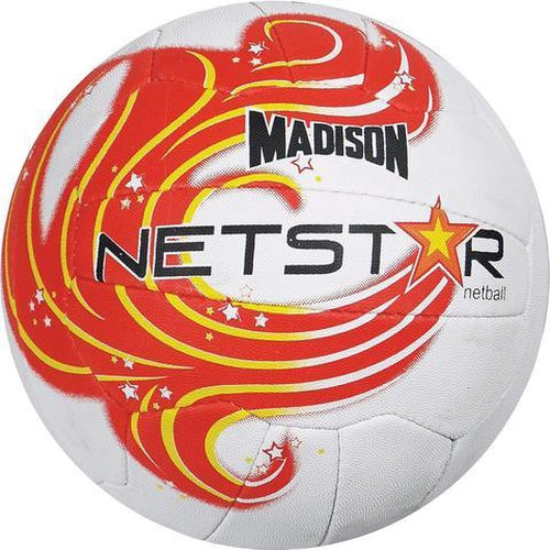 Madison Netstar Netball - Red Size 5 - Sports Grade