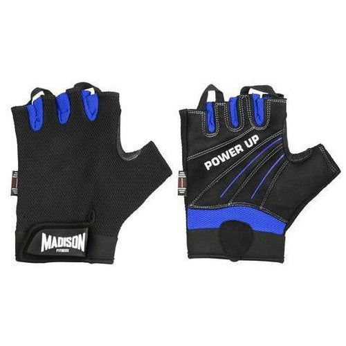 Madison Power Up Mens Fitness Gloves - Blue - Sports Grade