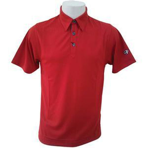 Crest Link Men’s Golf Polo – 80-1163 Chilli Red - Sports Grade