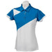 Crest Link Ladies Golf Shirt – White/Blue XL - Sports Grade