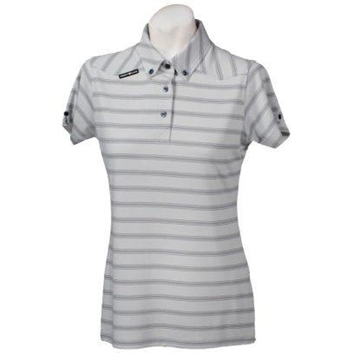 Crest Link Ladies Golf Shirt – Grey Large - Sports Grade