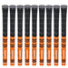 9 Shappro Dual Compound Golf Grips – Orange - Sports Grade