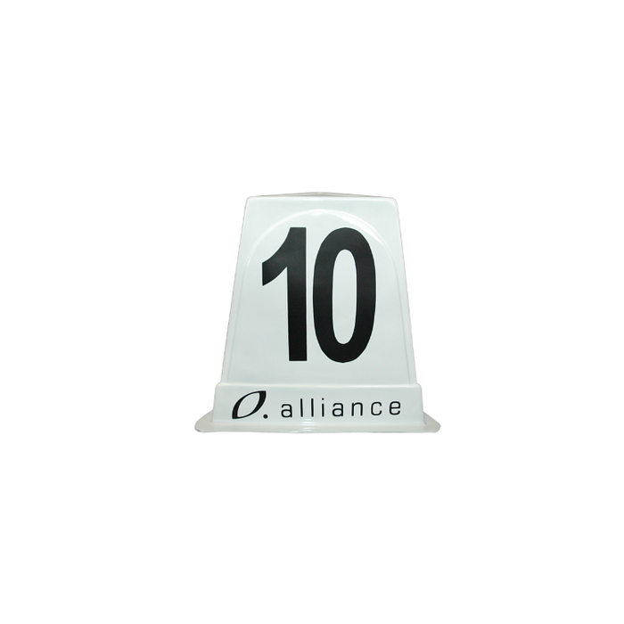 Alliance Lane Marker Cone Set 1-10 - Sports Grade