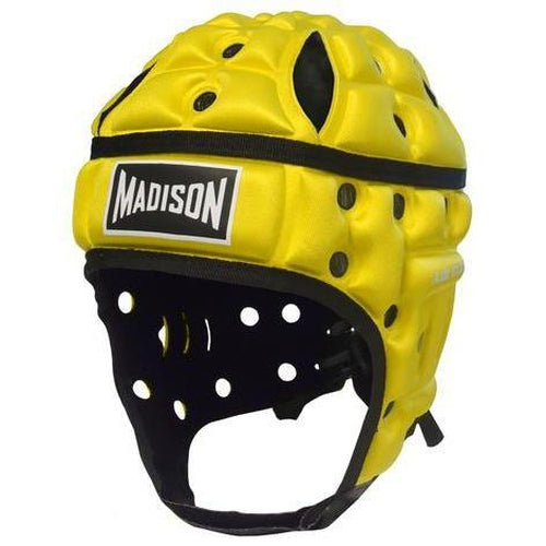 Madison Air Flo Neon Headguard - Yellow Rugby League NRL - Sports Grade
