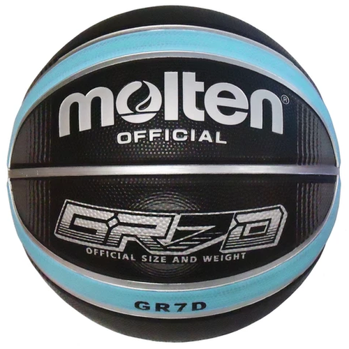 Molten - Grx Series Basketball - Black/Light Blue - Sports Grade