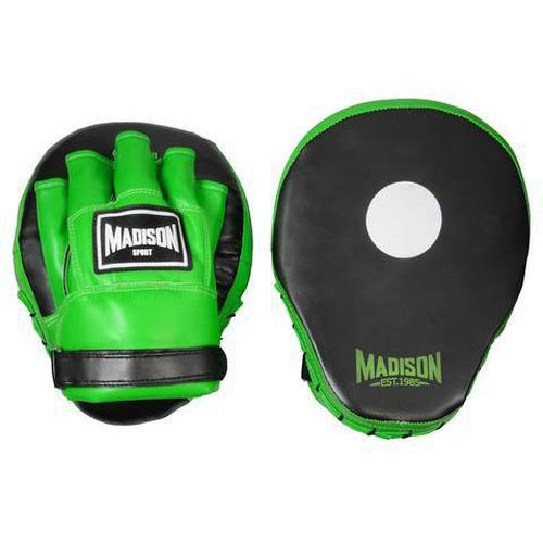 Madison Contender Focus Mitts - Green Boxing - Sports Grade
