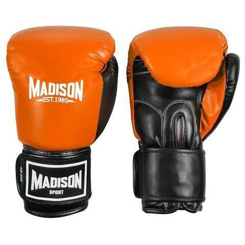 Madison Contender Boxing Gloves - Orange Boxing - Sports Grade