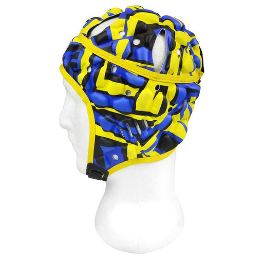Madison Graffiti Headguard - Yellow/Blue Rugby League NRL - Sports Grade