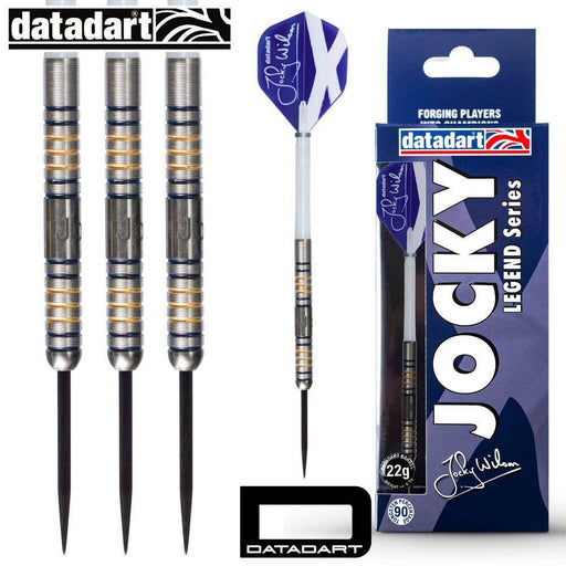 Datadart Jocky Wilson Ghost Grip Darts 24g - 90% Tungsten - Sports Grade