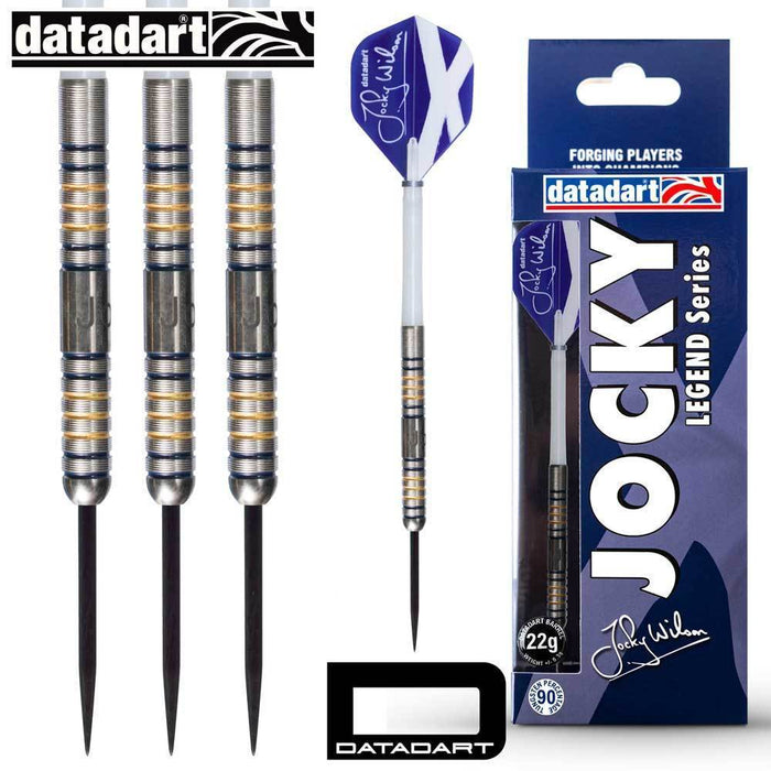 Datadart Jocky Wilson Ghost Grip Darts 22g - 90% Tungsten - Sports Grade