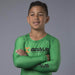 Braus Fight - Green Long Sleeve Rash Guard – kids - Sports Grade
