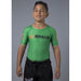 Braus Fight - Green Short Sleeve Rash Guard – kids - Sports Grade