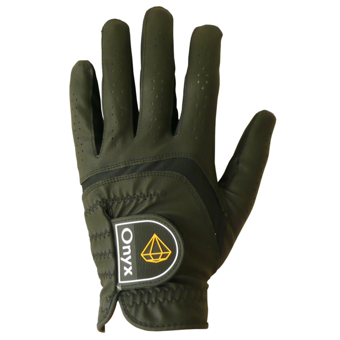 ONYX Mens Golf Gloves Left Hand Black 3 Pack - Sports Grade
