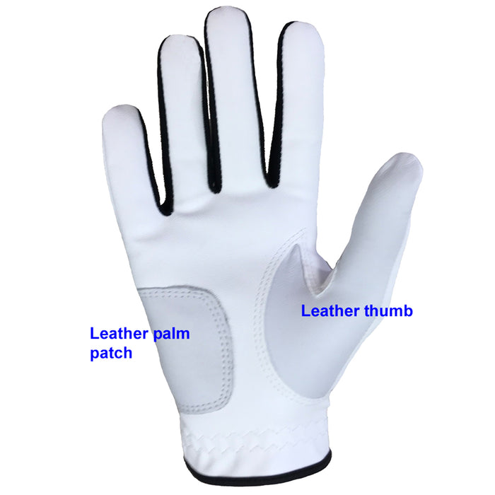 ONYX Ladies Golf Glove Right Hand White - Sports Grade