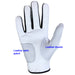 ONYX Mens Golf Glove Right Hand White - Sports Grade