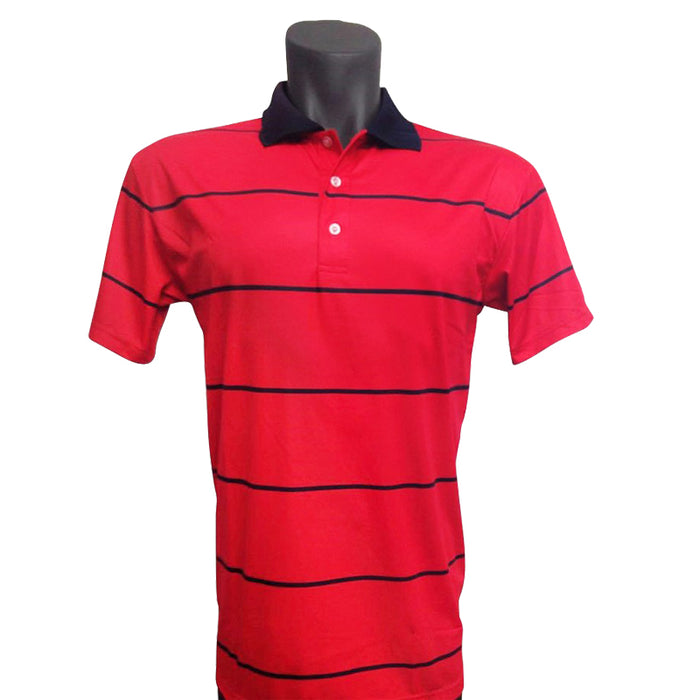 Onyx Mens Golf Shirt – Byron Red – Large - Sports Grade