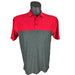 Onyx Sierra Mens Golf Shirt | Golf Polo | Red-Grey - Sports Grade