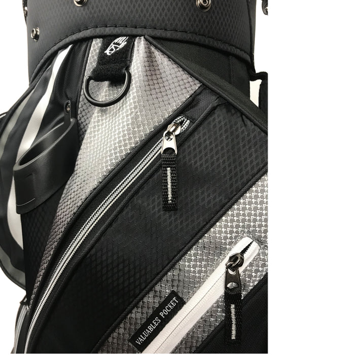 Onyx Spyder Cart Bag – Black-Silver - Sports Grade