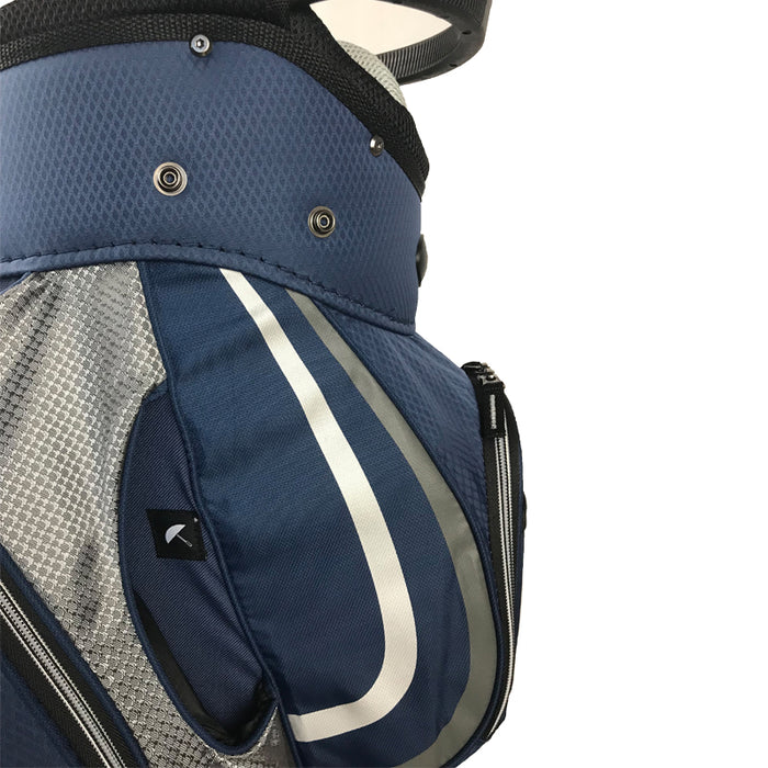 Onyx Spyder Cart Bag – Navy-Silver - Sports Grade