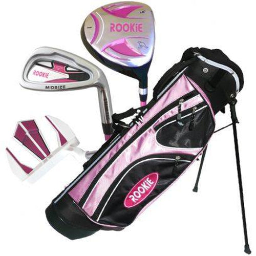 Rookie Junior Golf Set RH | 4 Pce Pink 7 to 10 YRS - Sports Grade