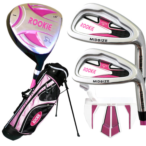 Rookie Junior Golf Set RH | 5Pce Pink 7 to 10 YRS - Sports Grade