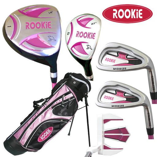 Rookie Kids Golf Set RH | 6Pce Pink 7 to 10 YRS - Sports Grade