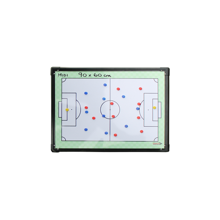 Diamond Coaches Tactic Board - Midi 90 X 60cm - Two Side Pitch - Sports Grade