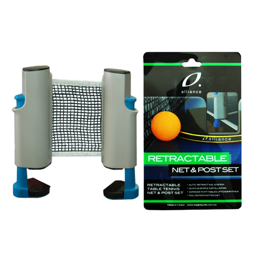 Alliance Retractable Net And Post Set - Sports Grade