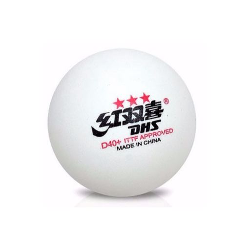 Dhs Table Tennis Balls D40+ 3 Star Abs - Box Of 10 - Sports Grade
