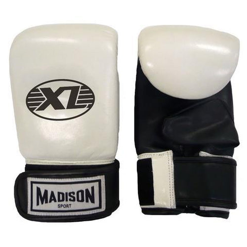 Madison XL Pro Bag Mitts - White Boxing - Sports Grade