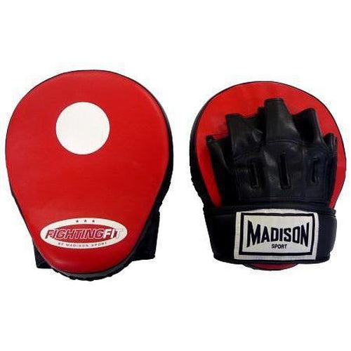Madison Fighting Fit Focus Mitts - Red Boxing - Sports Grade