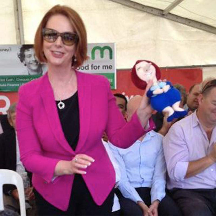 Aussie Dog - Julia Gillard Doll - Sports Grade