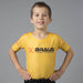 Braus Fight - Yellow Rash Guard Short Sleeve – kids - Sports Grade