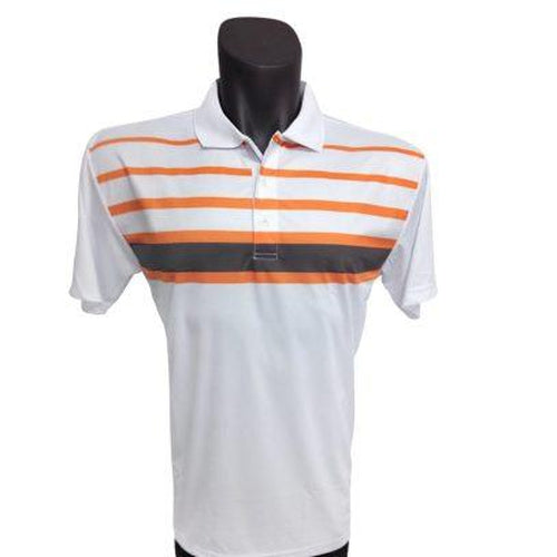 Onyx Mens Golf Shirt – Noosa White Large - Sports Grade