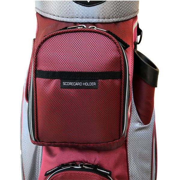 Onyx Spyder Cart Bag – Maroon-Grey-White - Sports Grade