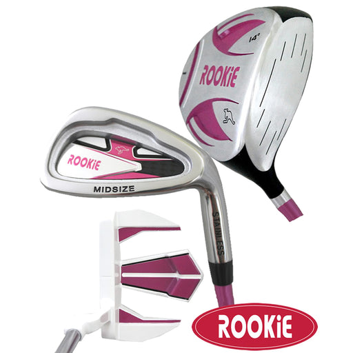 Rookie Junior Golf Set RH | 3Pce Pink 7 to 10 YRS - Sports Grade