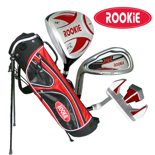 Rookie Junior Golf Set LH | 4 Pce Red for 10 Yrs & Over - Sports Grade